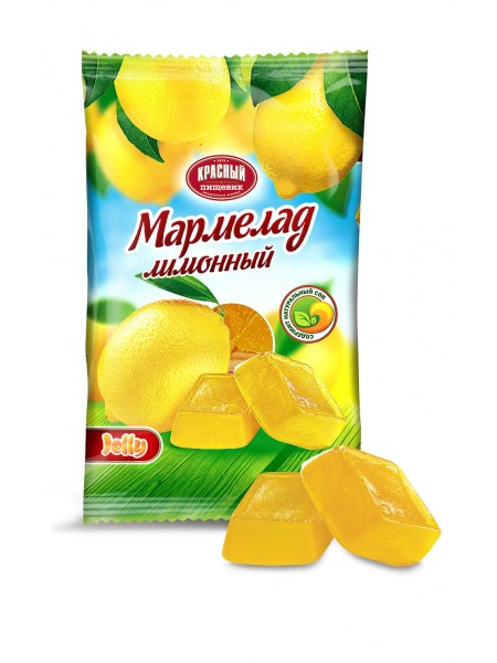 Мармелад фас. Лимонный с соком 300г*16 Кр.Пищевик